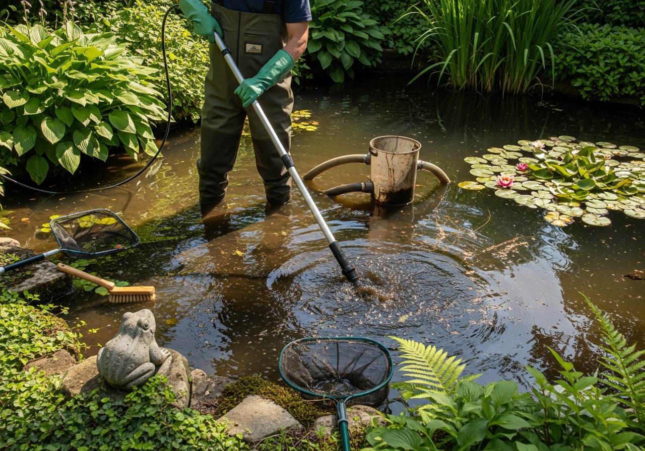 Safe Pond Cleaning Practices for Koi in Austin, TX
